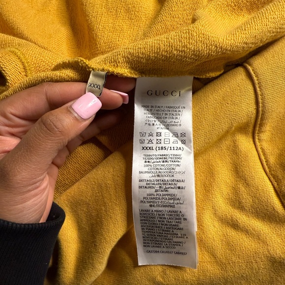 3X (THE NORTH FACE X GUCCI WEB PRINT COTTON SWEATSHIRT) - Picture 8 of 8